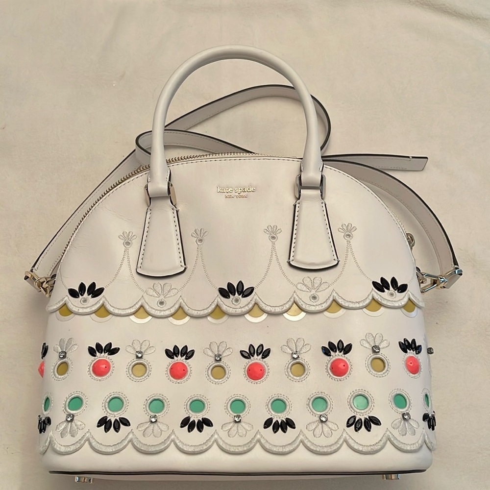 Kate Spade Cross Body Satchel Handbag White